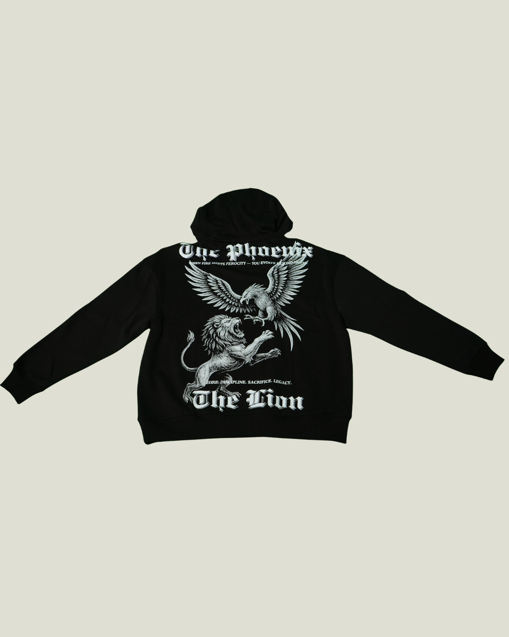 OVERSIZED "LEGACY" HOODIE - BLACK