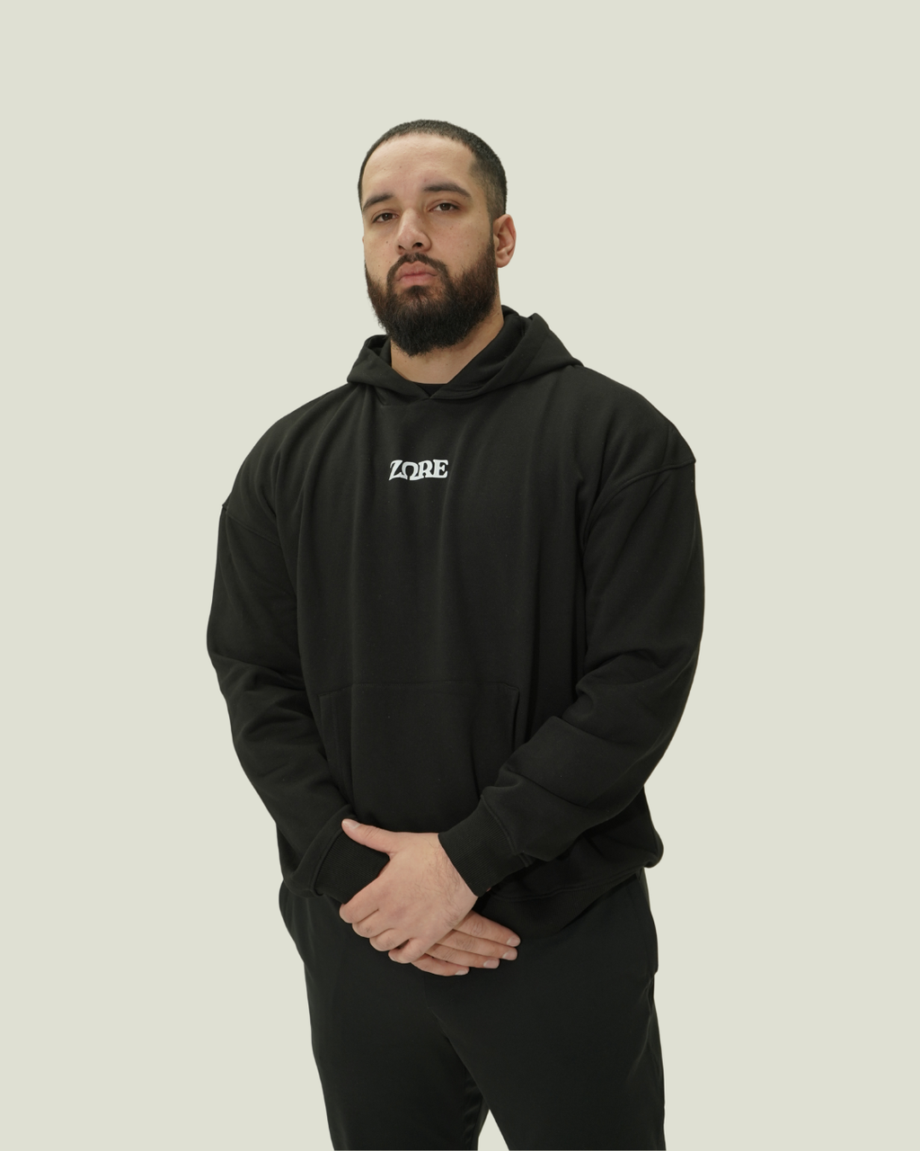 OVERSIZED "LEGACY" HOODIE - BLACK