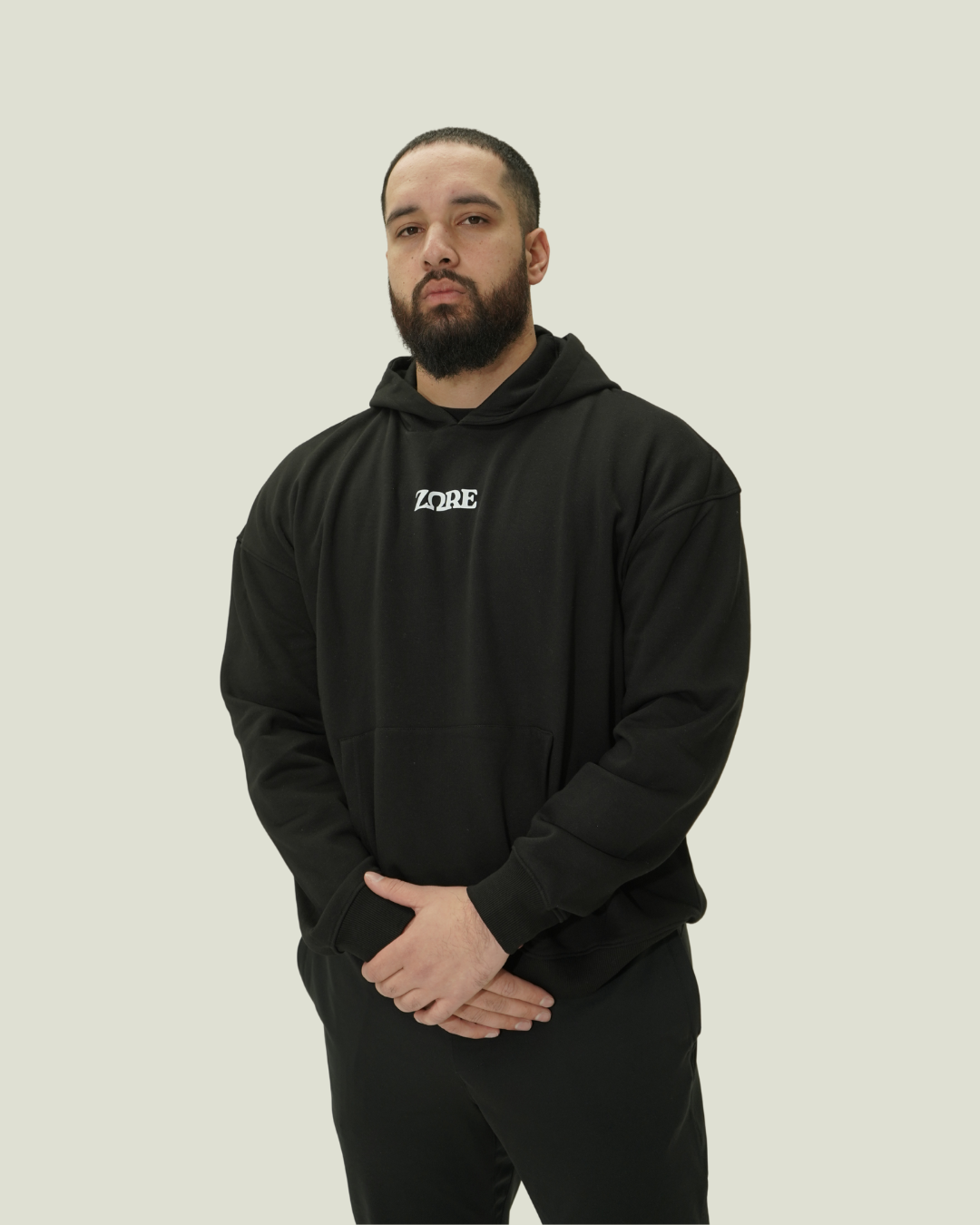 OVERSIZED "LEGACY" HOODIE - BLACK