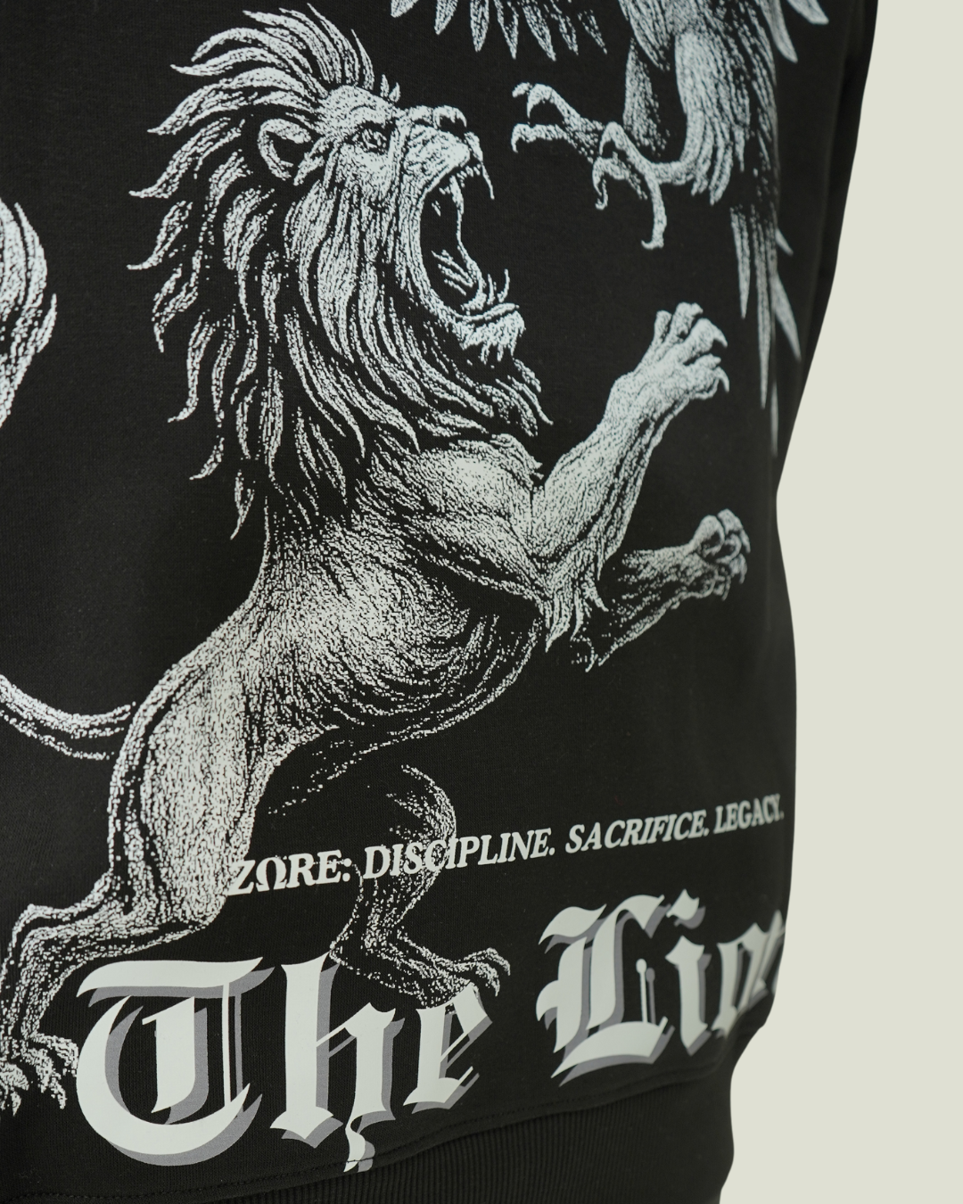 OVERSIZED "LEGACY" HOODIE - BLACK