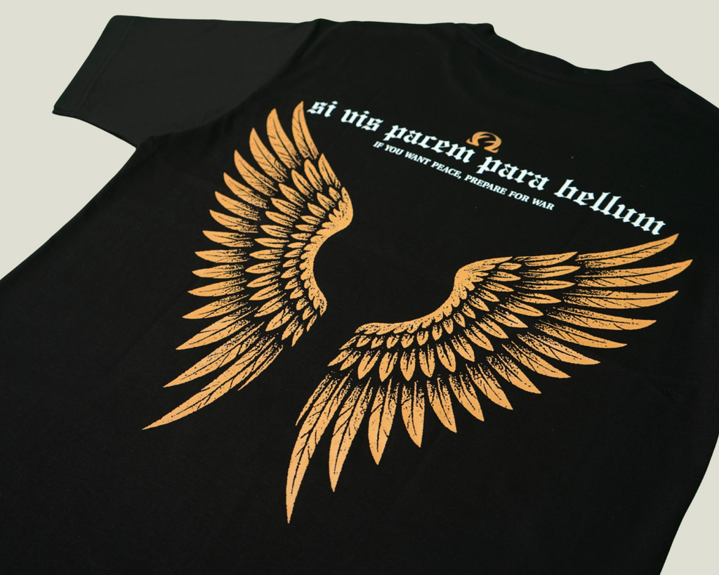 OVERSIZED "WAR-TIME" TEE - BLACK